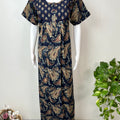 Navy Blue Pure Cotton Nighty Soft & Comfortable