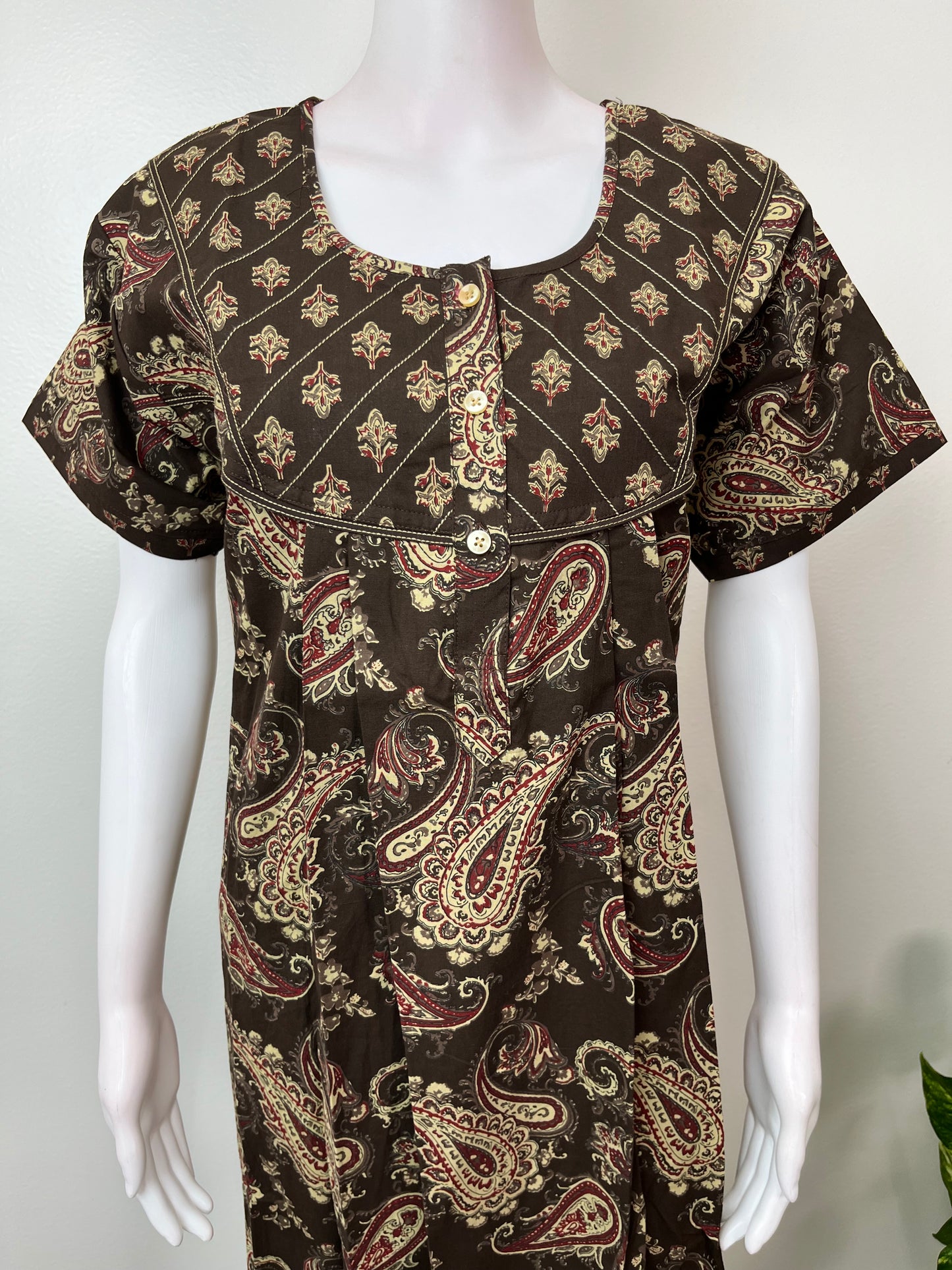 Coffee 100% Cotton Women's Nightgown