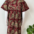 Maroon 100% Cotton Nightgown Elegant & Breathable