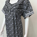 Black 100% Cotton Soft & Comfortable Nightgown