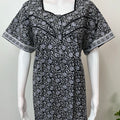 Black 100% Cotton Soft & Comfortable Nightgown