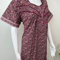 Wine Pure Cotton Nightgown Soft & Breathable