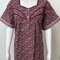 Wine Pure Cotton Nightgown Soft & Breathable