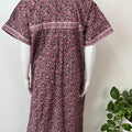 Wine Pure Cotton Nightgown Soft & Breathable