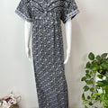 Black 100% Cotton Soft & Comfortable Nightgown