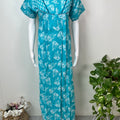 Aqua Blue Pure Cotton Soft & Breathable Nighty
