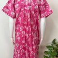 Pink 100% Cotton Nighty Elegant & Breathable