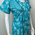 Aqua Blue Pure Cotton Soft & Breathable Nighty