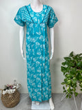 Aqua Blue Pure Cotton Soft & Breathable Nighty