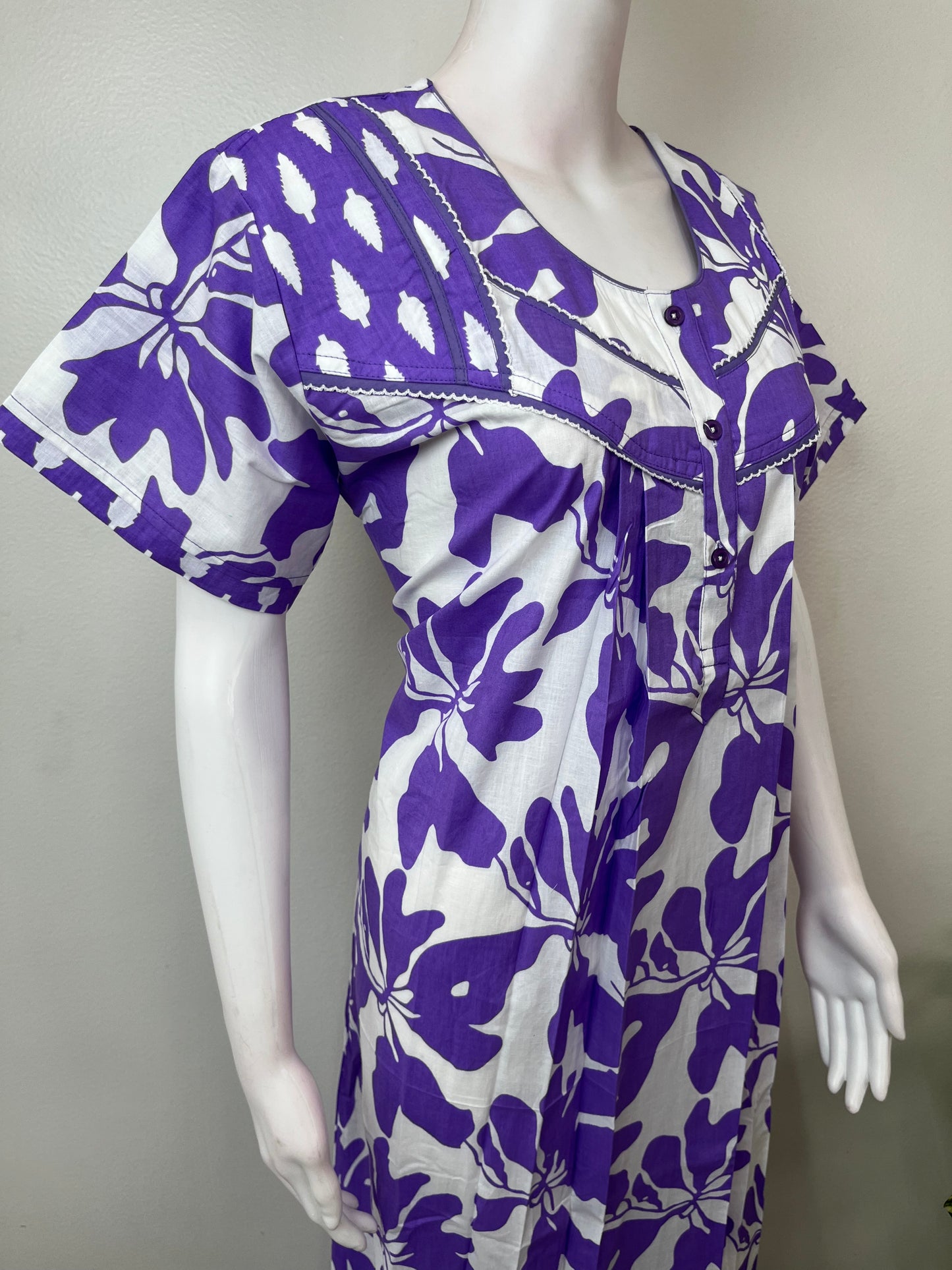 Electric Violet 100% Cotton Nighty