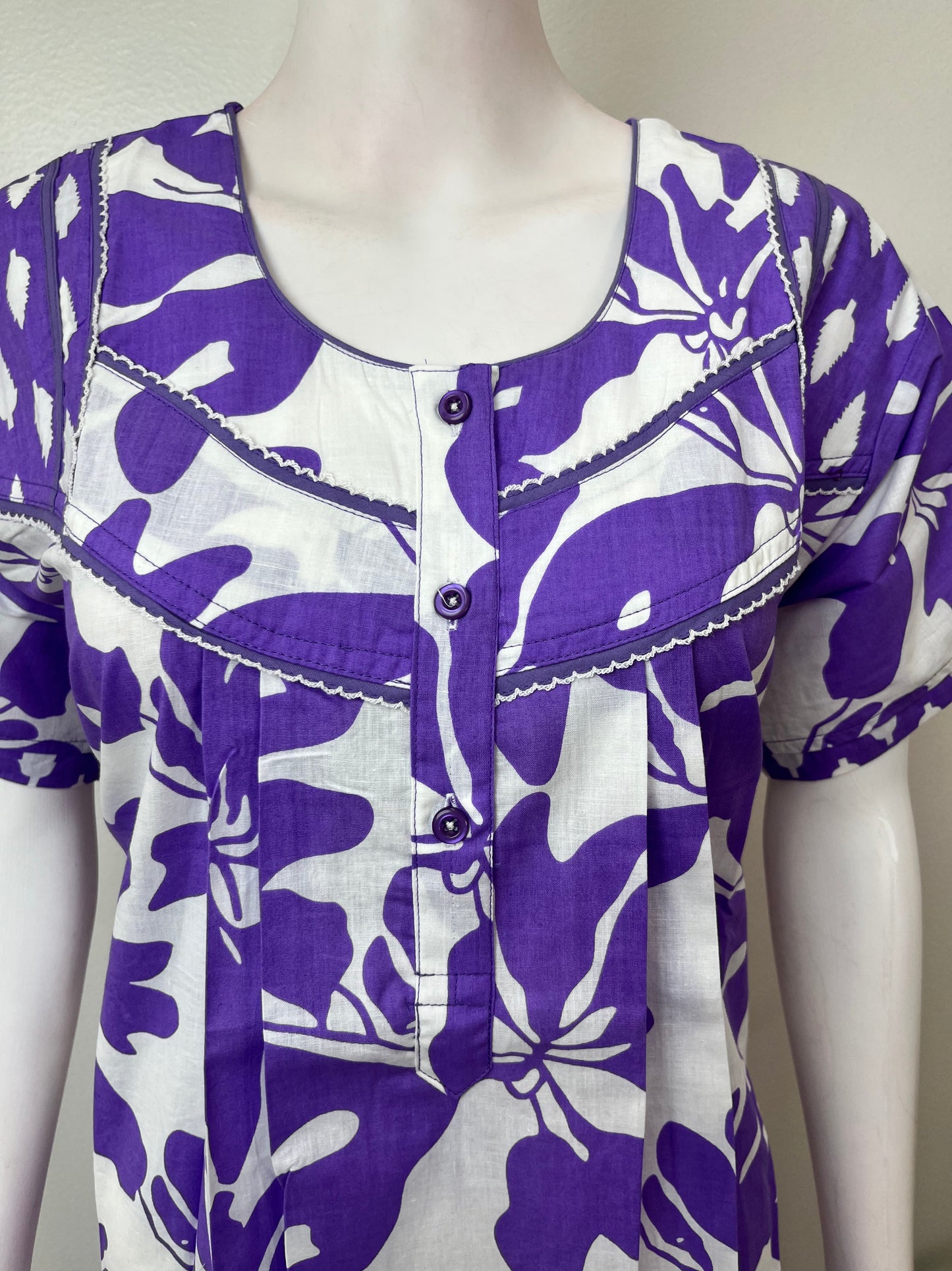 Electric Violet 100% Cotton Nighty