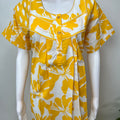Lemon Yellow Pure Cotton Nighty Elegant & Comfortable