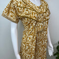 Yellow 100% Cotton Women's Nighty