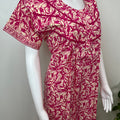 Pink Floral Printed 100% Cotton Nighty