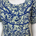 Royal Blue Printed 100% Cotton Nighty
