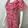 Pink Floral Printed 100% Cotton Nighty