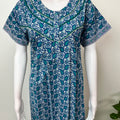 Royal Blue Pure Cotton Nightgown for Women