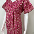 Hot Pink Pure Cotton Nightgown Soft & Comfortable