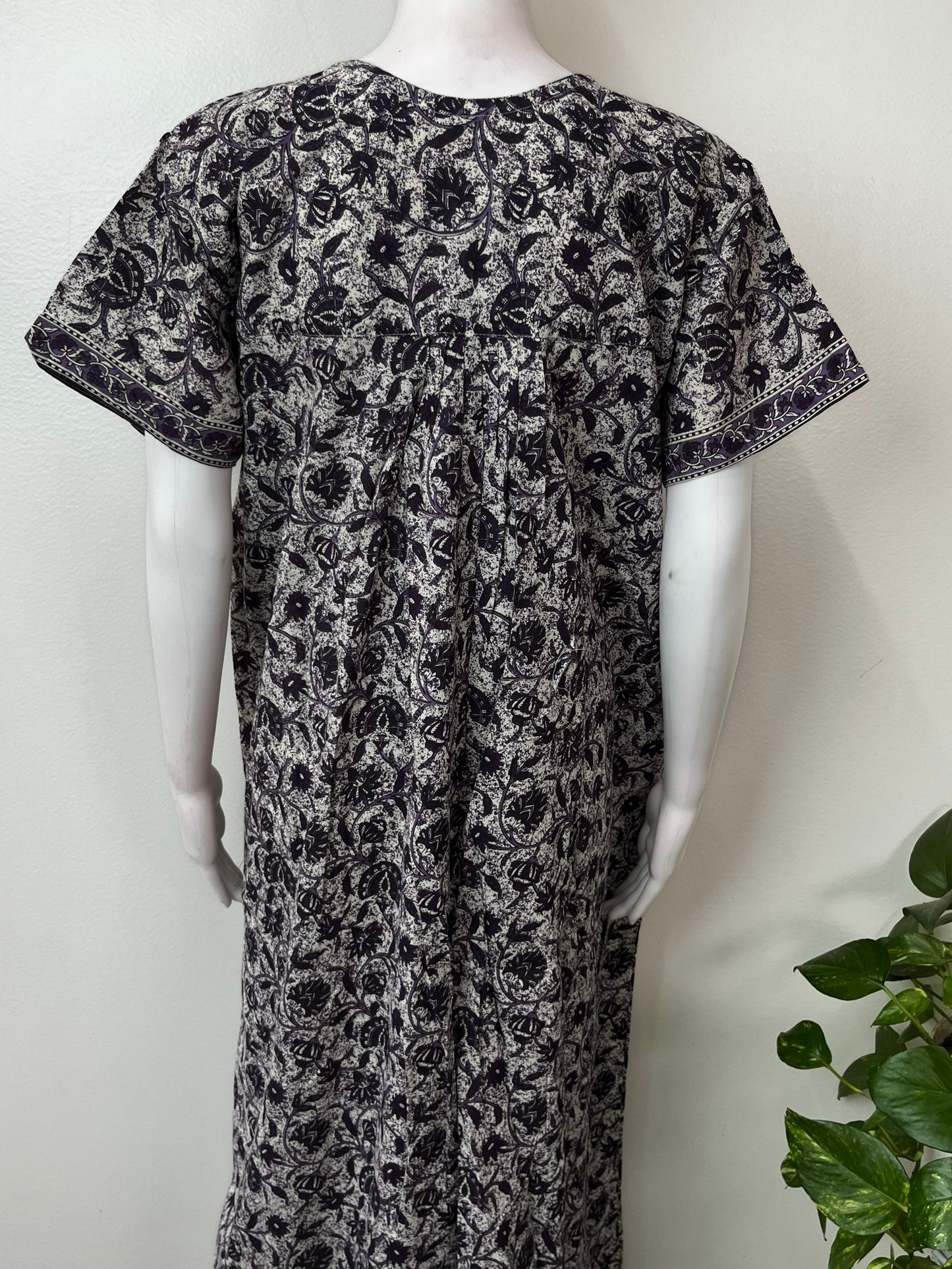 Purple Pure Cotton Nighty Soft & Comfortable