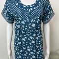 Blue Pure Cotton Soft & Comfortable Nighty