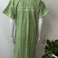 Lime Green Pure Cotton Nightgown for Women
