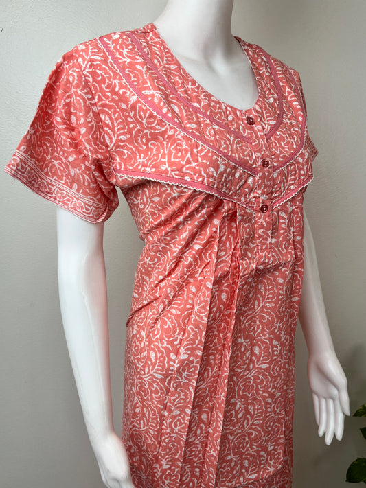 Baby Pink 100% Cotton Nighty