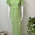 Lime Green Pure Cotton Nightgown for Women