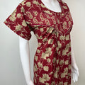 Maroon 100% Cotton Nighty Elegant & Breathable