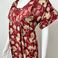 Maroon 100% Cotton Nighty Elegant & Breathable