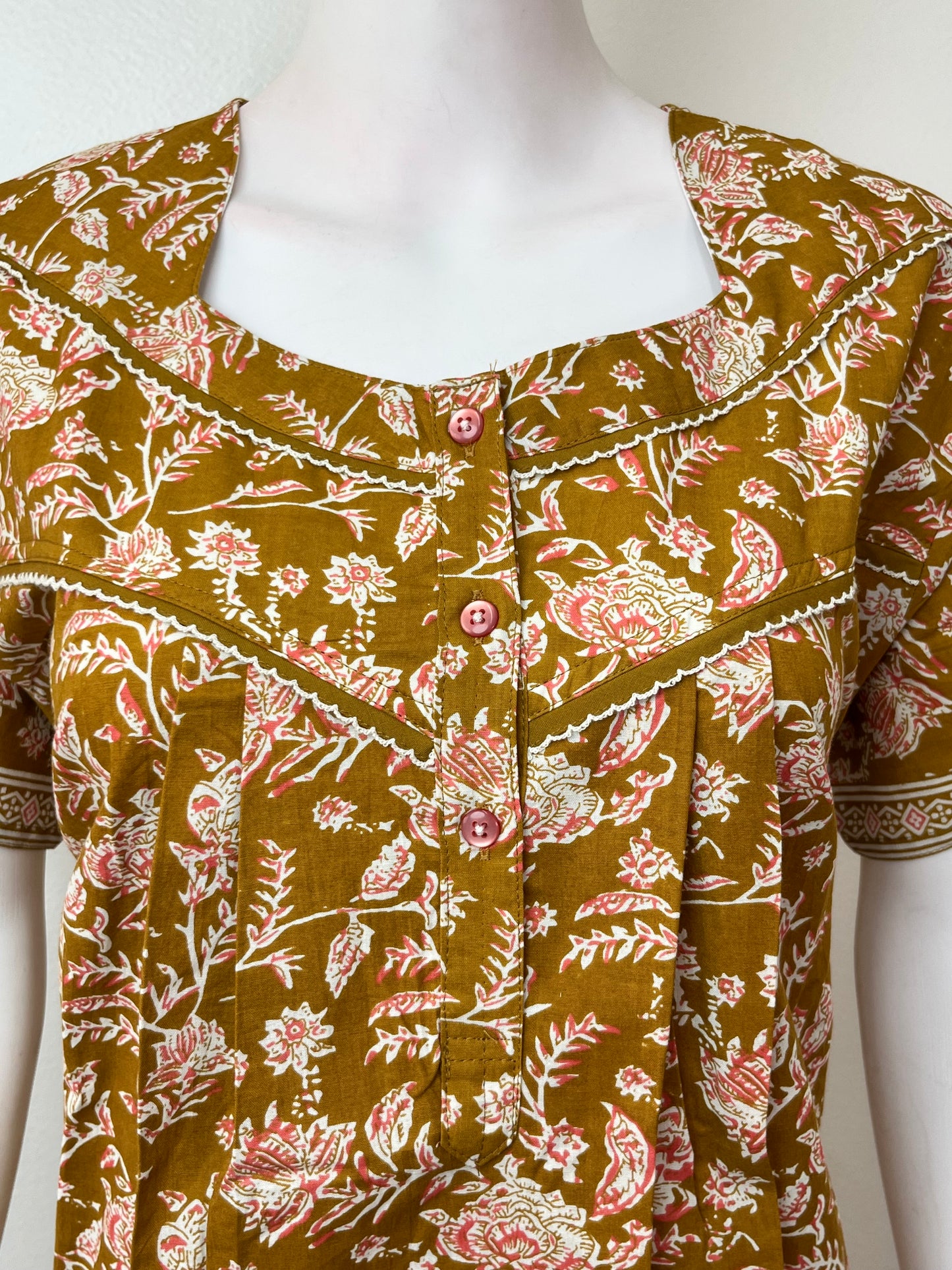 Mustard Pure Cotton Nighty Soft & Comfortable