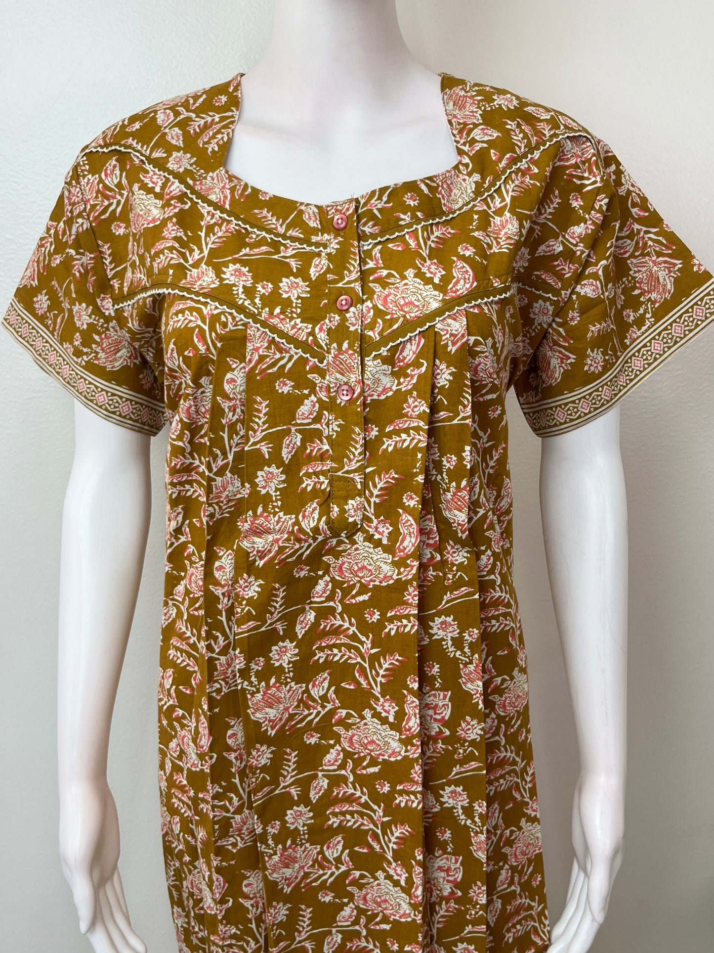 Mustard Pure Cotton Nighty Soft & Comfortable