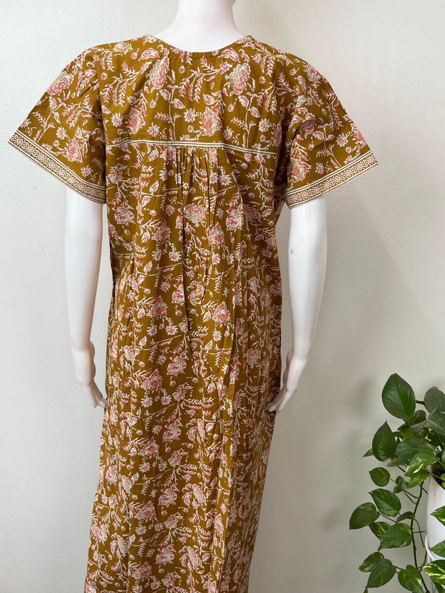 Mustard Pure Cotton Nighty Soft & Comfortable