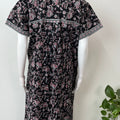 Black Elegant & Breathable Pure Cotton Nightgown