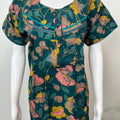 Teal 100% Cotton Nighty for Women