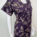 Deep Violet Pure Cotton Nightgown