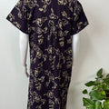 Deep Violet Pure Cotton Nightgown
