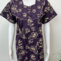Deep Violet Pure Cotton Nightgown