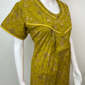 Yellow 100% Cotton Women's Nightgown