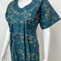 Navy Blue 100% Cotton Nighty Soft & Comfortable
