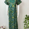 Green Double Printed Pure Cotton Nighty
