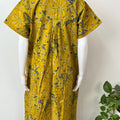 Yellow 100% Cotton Nighty Eleagnt & Breathable