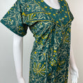 Green Double Printed Pure Cotton Nighty