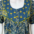 Navy Blue Pure Cotton Elegant Nighty
