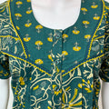 Green Double Printed Pure Cotton Nighty