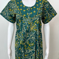 Green Double Printed Pure Cotton Nighty