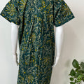 Green Double Printed Pure Cotton Nighty