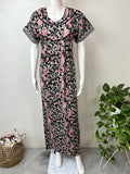 Black Elegant & Comfortable Pure Cotton Nightgown