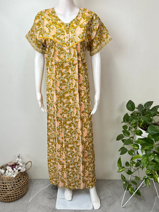 Mustard 100% Cotton Nighty Soft & Breathable