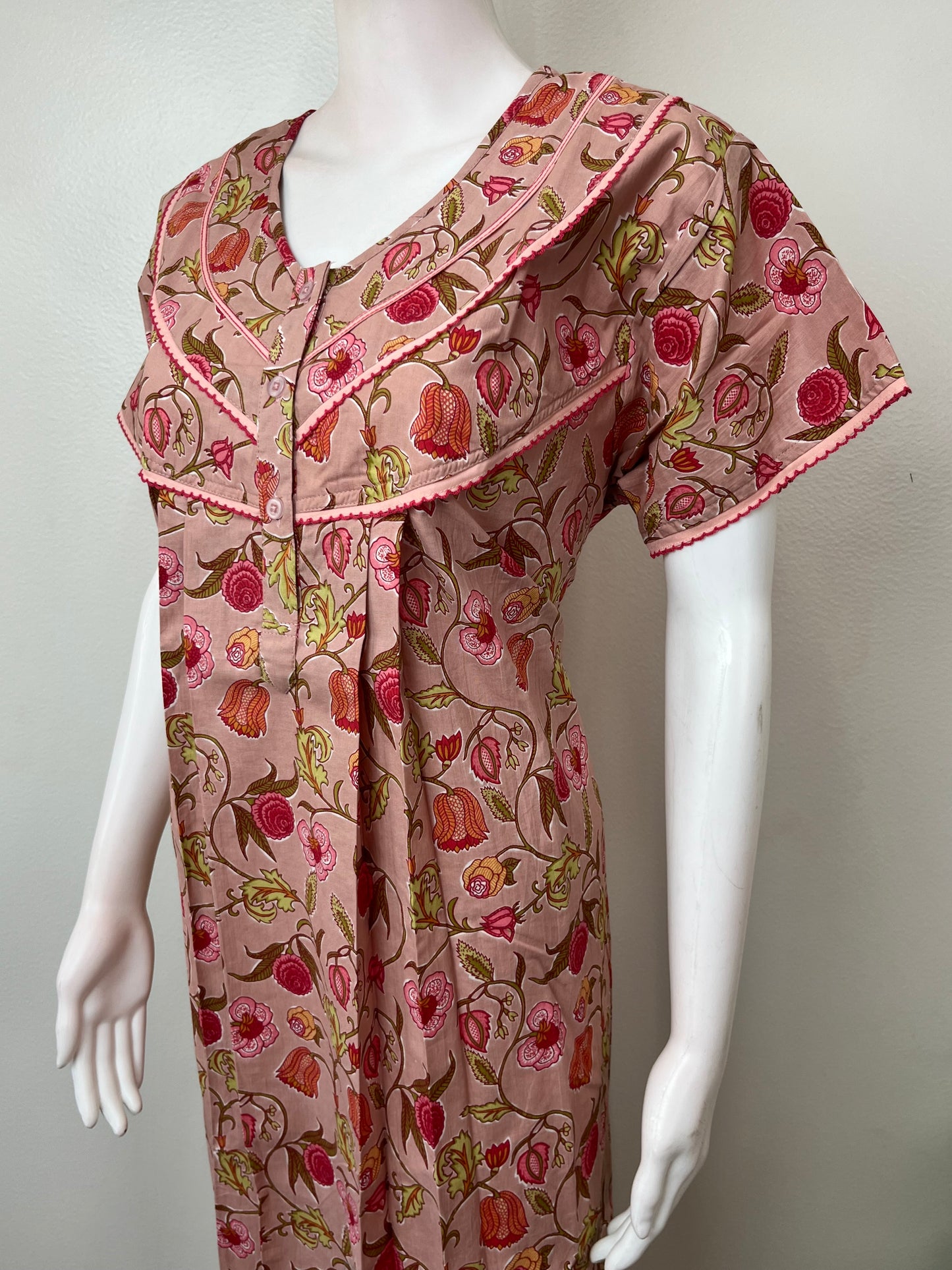 Floral Printed 100% Cotton Nighty