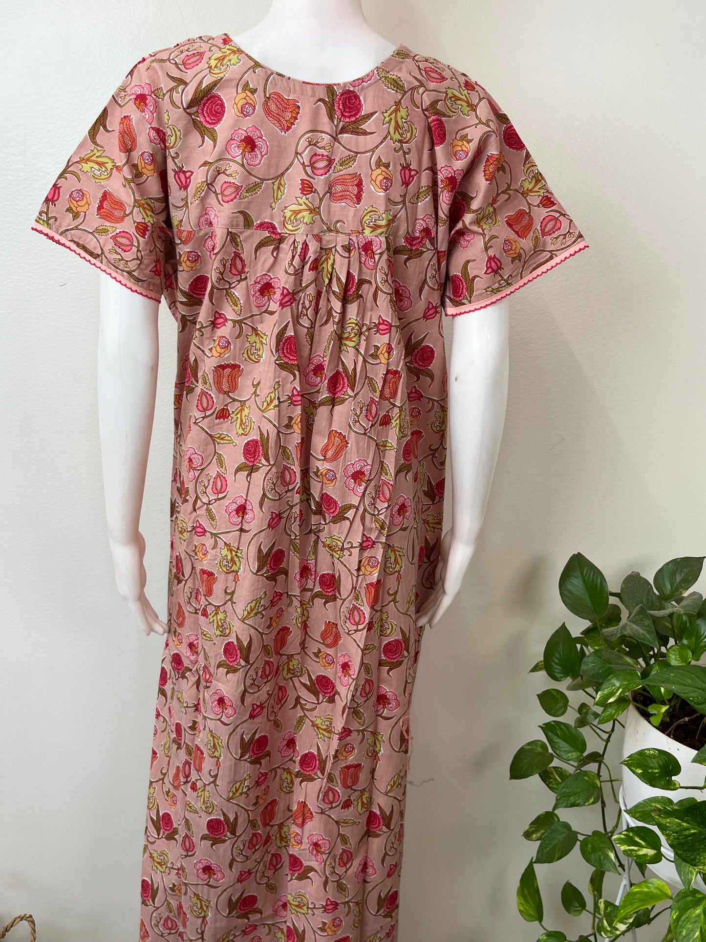 Floral Printed 100% Cotton Nighty